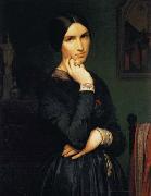 Hippolyte Flandrin Portrait of Madame Flandrin oil painting artist